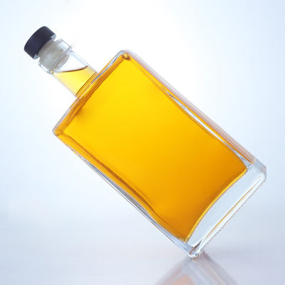 ジン・ラム・ブランデー用 750ml ガラスボトル カスタム形とコルクストッパーベース素材 ガラス