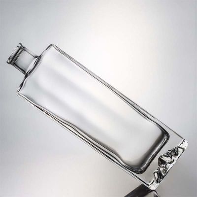 スーパーフリントガラス カスタムマウンテンベース 750ml ウイスキー・ラム ガラス酒瓶 ウォッカ・ジン