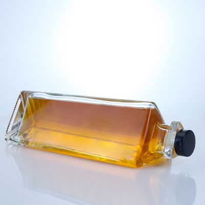 ベース素材 グラス 750ml デザイン 3 面 ガラス ワイン ボトル ウィスキー ジン ラム