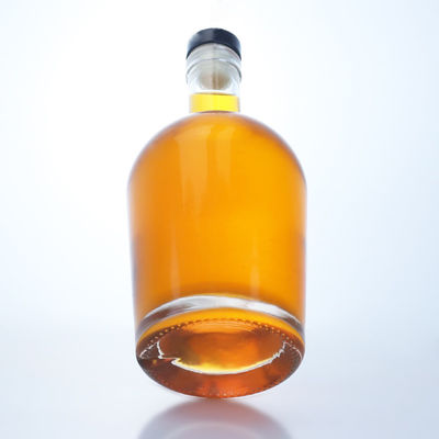 750ml ガラス酒瓶 ジン・ラム・ウォッカ カスタム形 ガラス・カラー素材