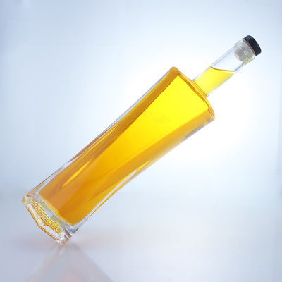 750ml 六角形 スーパー・フリント素材 コーク密封型 ガラスボトル