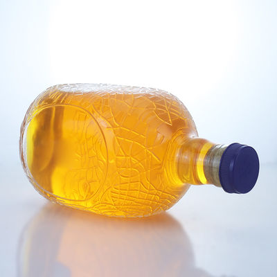 独特の丸い形 印花された食品級 ラム ウォッカ ウィスキー テキラ ジン ガラスボトル コルク パーフェクト
