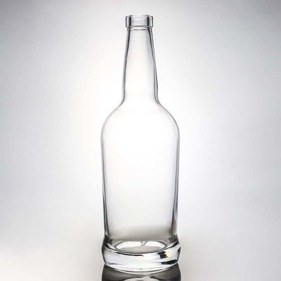 オーダーメイドロゴ ガラスカラー 700ml ウォッカ ブランデー ウィスキーとより多くのための丸い酒瓶