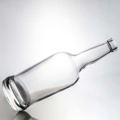 オーダーメイドロゴ ガラスカラー 700ml ウォッカ ブランデー ウィスキーとより多くのための丸い酒瓶