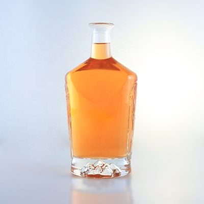 ジン・ラム・シャンパン・ブランデー・ウイスキー用のフリント・グラスボトル