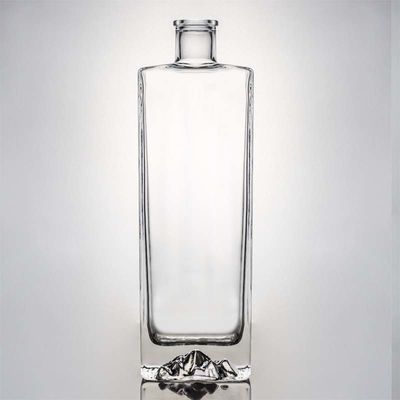 グラス・スピリッツ 750ml ジン・ラム・テキラ・ウォッカ クリアグラス・コルク・ウイスキー