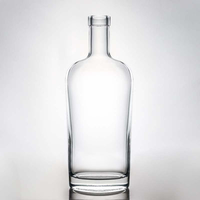 透明またはカスタマイズされた 700ml ガラスボトル 酒 ラム ウォッカ ウィスキー テキラ と ジン