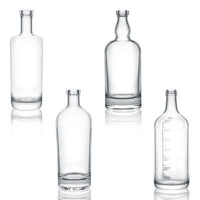 ラム ウォッカ ウィスキー テキラ ジン ガラスボトル コーク蓋付き 500ml スーパーフリント素材