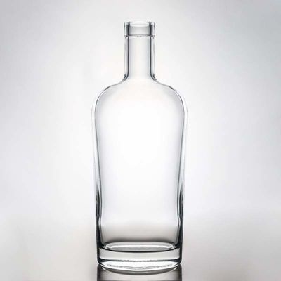 デカル 表面 ビスキー ジンのためのスーパー フリント ガラスボトル 700ml 750ml 1000ml容量