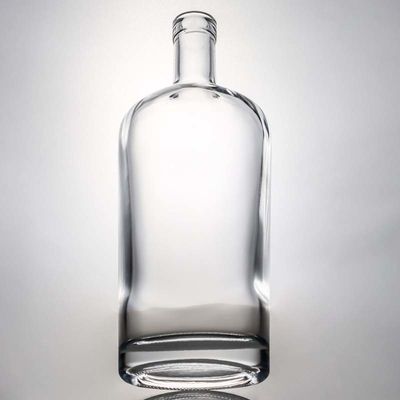 デカル 表面 ビスキー ジンのためのスーパー フリント ガラスボトル 700ml 750ml 1000ml容量