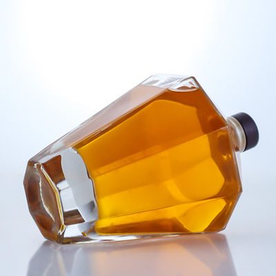 オーダーメイドロゴ 500ml 700ml 1000ml ウォッカ・ジン・ラム用のガラスボトル ユニークなカスタム形