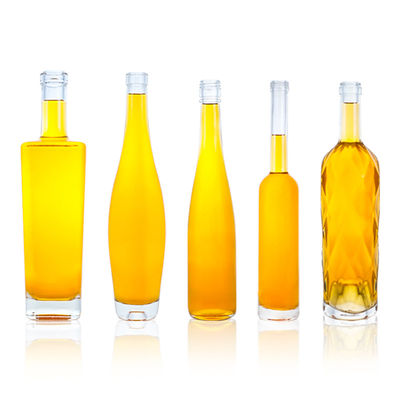 ベース素材 グラス 高首 ウォッカ ウィスキー ジン ラム 500ml 700ml 1000ml スクロールトップ