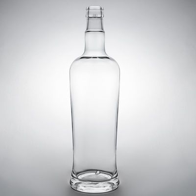 独特の密封型コルク 750ml ジン・ラム・シャンパン・ブランデー・ウイスキーのための高石灰のガラスボトル