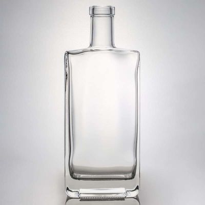 コラー素材 ガラス 700ml スクウェア スーパー フリント ガラス ボトル ウォッカ ジン ラム ウィスキー