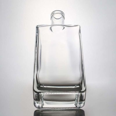 コラー素材 ガラス 700ml スクウェア スーパー フリント ガラス ボトル ウォッカ ジン ラム ウィスキー