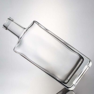 コラー素材 ガラス 700ml スクウェア スーパー フリント ガラス ボトル ウォッカ ジン ラム ウィスキー