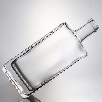 コラー素材 ガラス 700ml スクウェア スーパー フリント ガラス ボトル ウォッカ ジン ラム ウィスキー