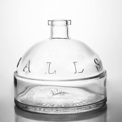 ウィスキージン・ラム半球と円筒形のための 700ml ガラス酒瓶