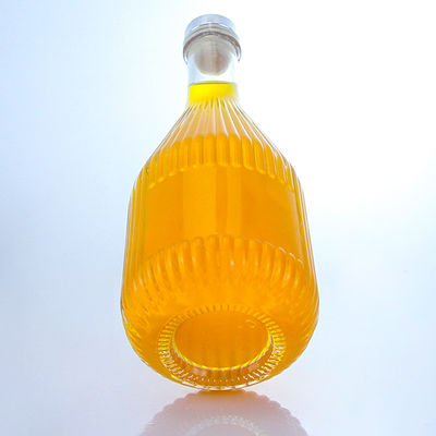 グラス 丸い形 500ml ラム ウォッカ ウィスキー テキラ ジン ボトル コークキャップ