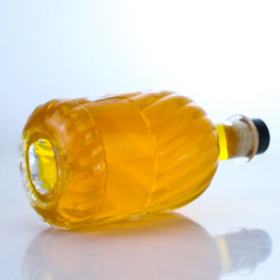 デカルラベル エリア 500ml 丸い形 スーパーフリント ガラスボトル ラム ウォッカ ウィスキー ティーキラ ジン
