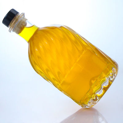 デカルラベル エリア 500ml 丸い形 スーパーフリント ガラスボトル ラム ウォッカ ウィスキー ティーキラ ジン