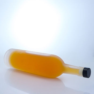 グラスカラー 750ml クラシック フローストド 空き クリア フリント ジン ラム シャンパン ブランデー ウィスキー リコール ボトル コルク