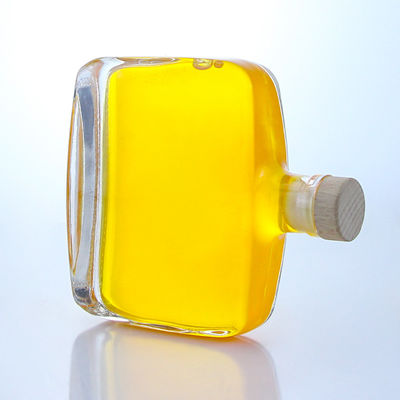 工業用酒 300ml 独特の丸型肩型 スーパーフリントガラスボトル コルク