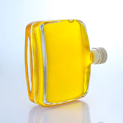 工業用酒 300ml 独特の丸型肩型 スーパーフリントガラスボトル コルク