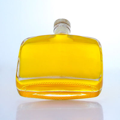 工業用酒 300ml 独特の丸型肩型 スーパーフリントガラスボトル コルク