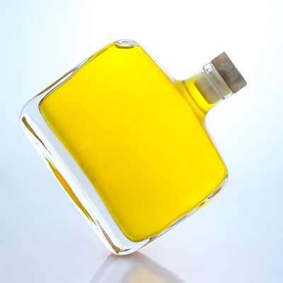 工業用酒 300ml 独特の丸型肩型 スーパーフリントガラスボトル コルク