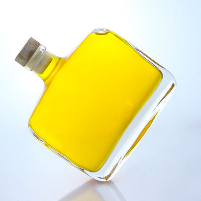 工業用酒 300ml 独特の丸型肩型 スーパーフリントガラスボトル コルク