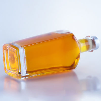 ボトル カラー クリア 750ml ジン・ラム・シャンパン・ブランデー・ウイスキー用のユニークな形状のガラスボトル