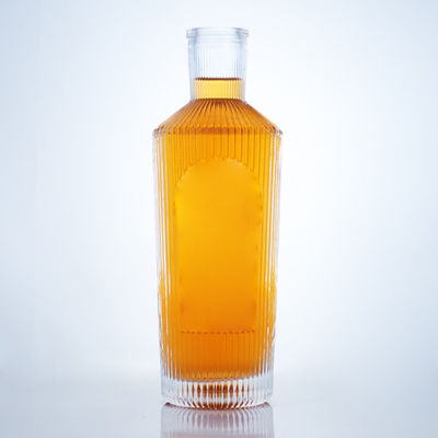 700ml 独特のデザイン ジン・ラム・シャンパン・ブランデー・ウイスキー・リコール用の 石灰色のガラスボトル