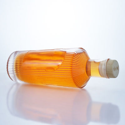700ml 独特のデザイン ジン・ラム・シャンパン・ブランデー・ウイスキー・リコール用の 石灰色のガラスボトル