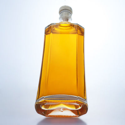 パーソナライズド ロゴ ジン・ラム シャンパン ブランデー ウィスキー・リコール 500ml クリア・フリント ガラスボトル