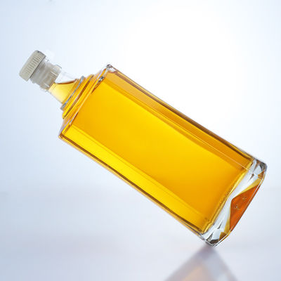 パーソナライズド ロゴ ジン・ラム シャンパン ブランデー ウィスキー・リコール 500ml クリア・フリント ガラスボトル