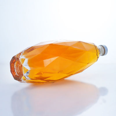 独特のデザイン 透明ガラスボトル ティーキラ ジン ラム シャンパン ブランデー ウィスキー 750ml