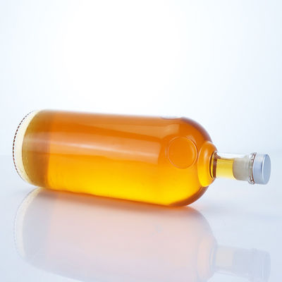テキラ ウォッカ ラム ウィスキー 酒 コルク 1000ml 高石柱状のガラスボトル