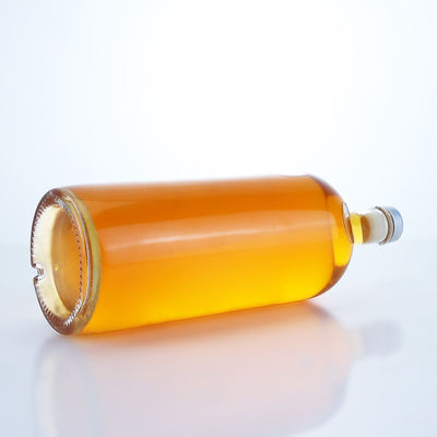 テキラ ウォッカ ラム ウィスキー 酒 コルク 1000ml 高石柱状のガラスボトル