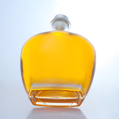 ジン・ラム・シャンパン・ブランデー・ウイスキーのための透明な丸い形ガラスボトル 700ml