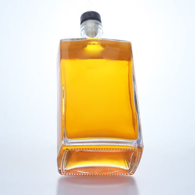 デカル 表面 750ml ジン ラム シャンパン ブランデー ウィスキーとテキラのためのアルコールガラスボトル