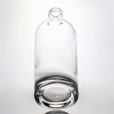 スクロールキャップ 750ml 1000ml 透明のシリコンジン・ラム・シャンパン・リコア 木のコルク付き ガラスボトル