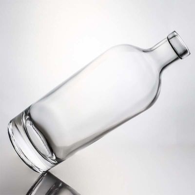 スクロールキャップ 750ml 1000ml 透明のシリコンジン・ラム・シャンパン・リコア 木のコルク付き ガラスボトル