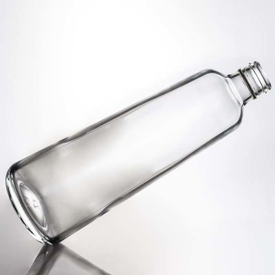 ジン・ラム・ウォッカ・ウイスキー用 スーパー・フリント・ラウンド・クリアグラスボトル 580ml 1000ml