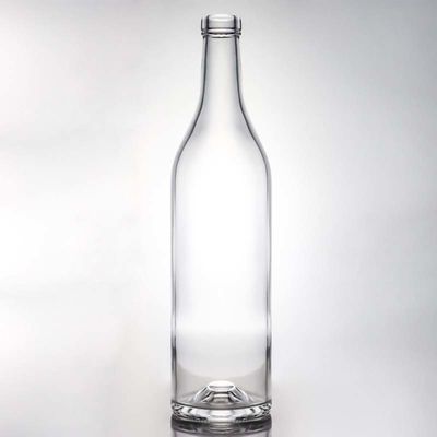 500ml 750ml 1000ml グラスボトル 飲料 汁 ビール ウォッカ ウィスキー 透明またはカスタマイズ