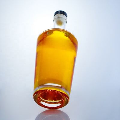 丸い形空ガラスボトル 表面操作とコルクシールタイプ