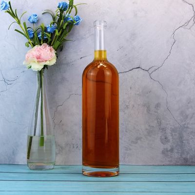 グラス リコール ボトル 丸い 75cl ボトル コークキャップ タイプ 1000ml 1750ml コラー素材