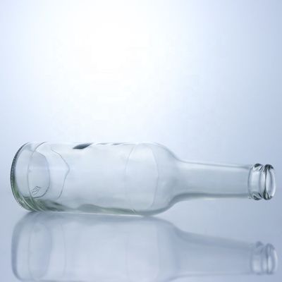 フリントガラス 276ml ブランデー ウォッカ テキラ ガラスボトル コルク付き ボディ素材 ガラス