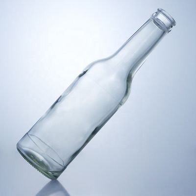 フリントガラス 276ml ブランデー ウォッカ テキラ ガラスボトル コルク付き ボディ素材 ガラス