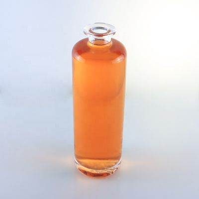 オーダーメイドのロゴとコルクと 750ml ユニークな丸い石灰石ガラスボトル